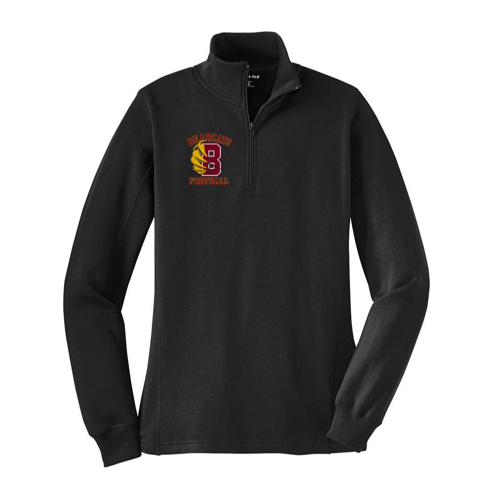 Bearcats Football Ladies 1/4 Zip Sweatshirt