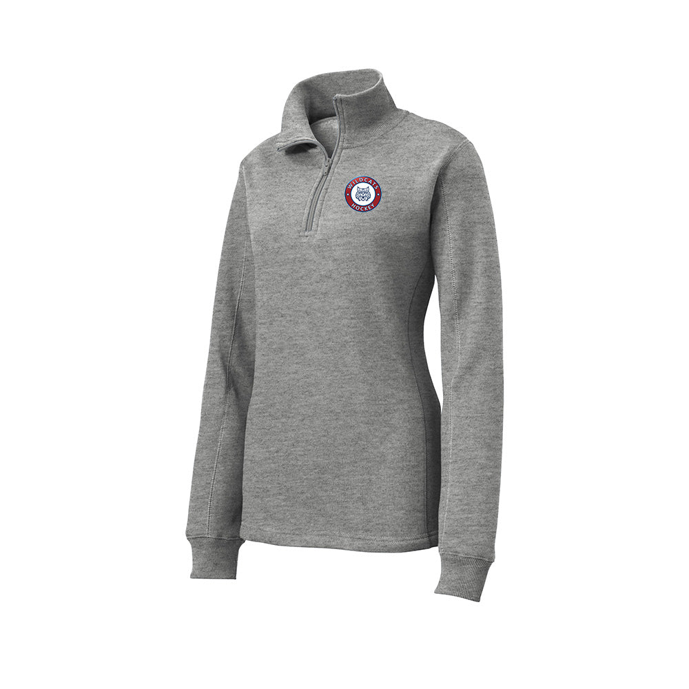 Wildcats Hockey "Classic" Ladies Sweatshirt 1/4 Zip