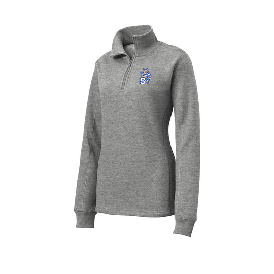 Suffield Lacrosse "New Cat" Ladies Sweatshirt 1/4 Zip