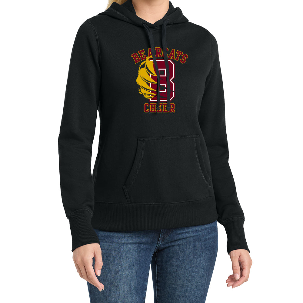 Bearcats Cheer Ladies Fleece Hoodie