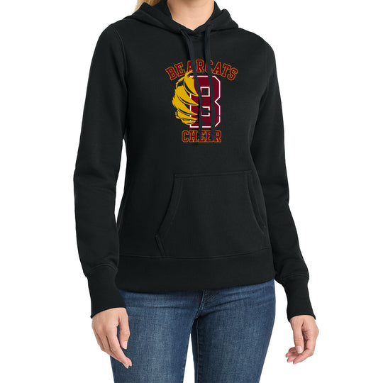 Bearcats Cheer Ladies Fleece Hoodie