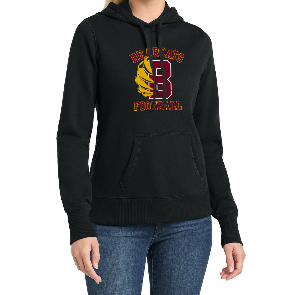 Bearcats Football Ladies Fleece Hoodie