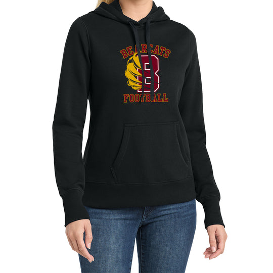 Bearcats Football Ladies Fleece Hoodie