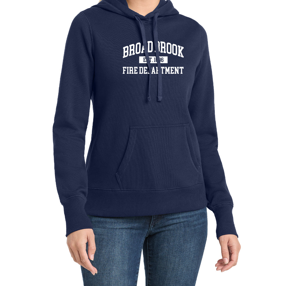 Broad Brook Fire "EST" Ladies Fleece Hoodie