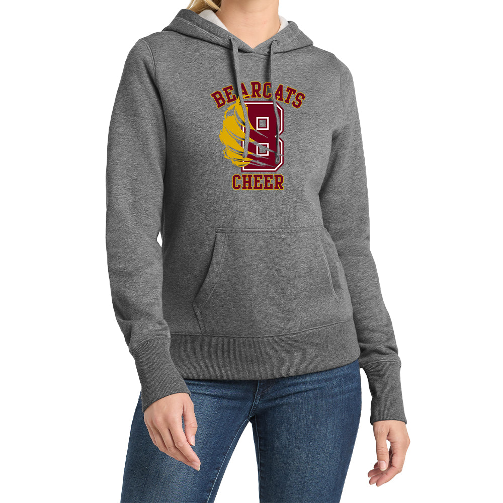 Bearcats Cheer Ladies Fleece Hoodie