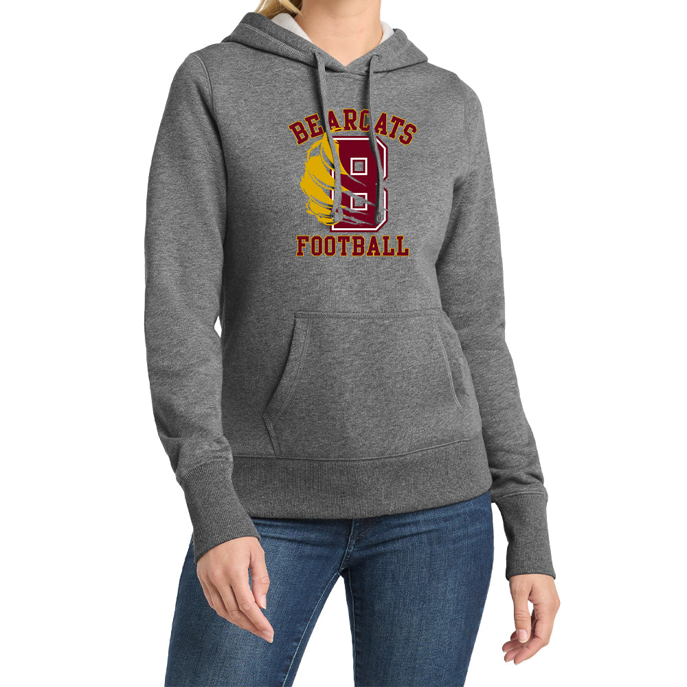 Bearcats Football Ladies Fleece Hoodie