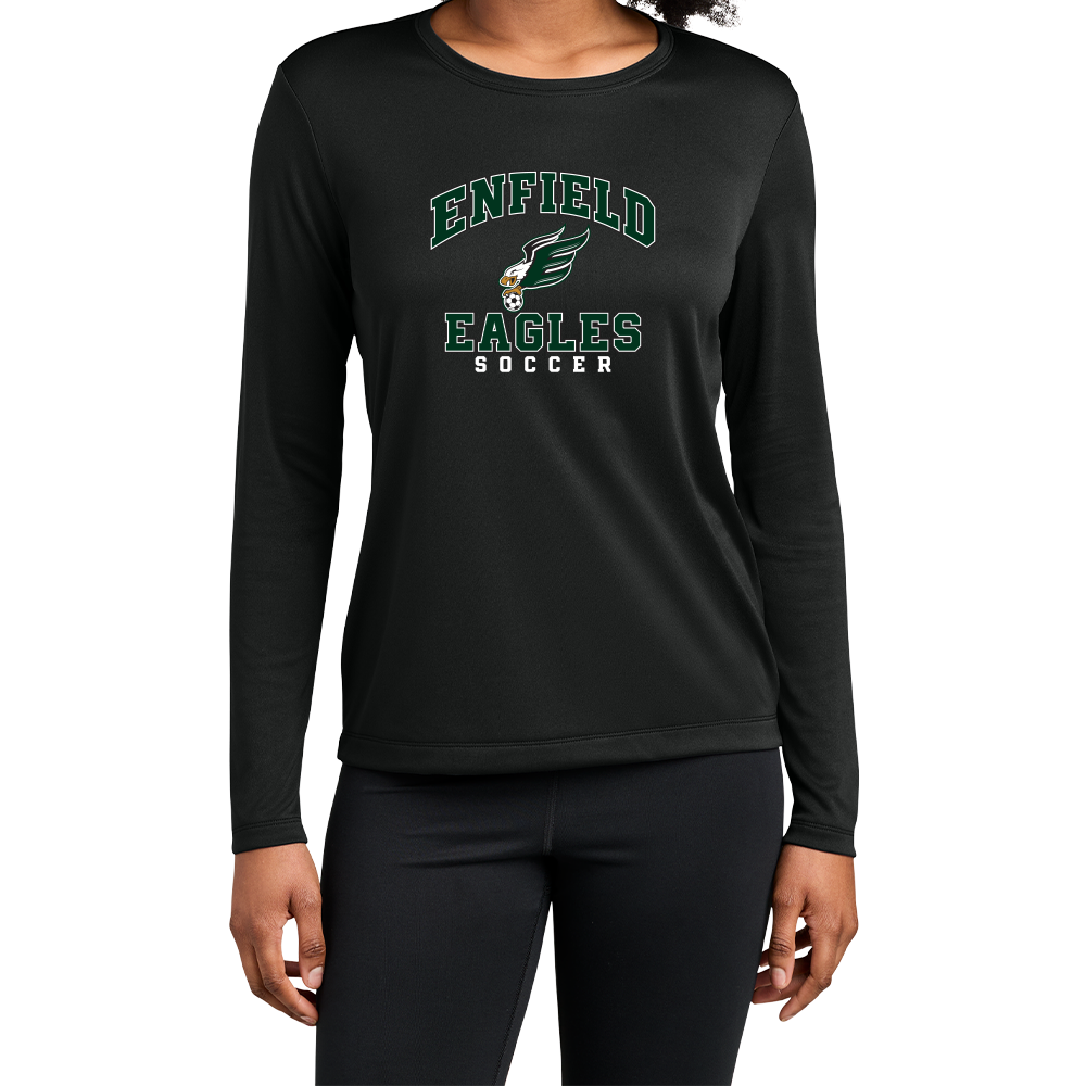 Enfield Eagles Soccer Ladies LS Tech Tee