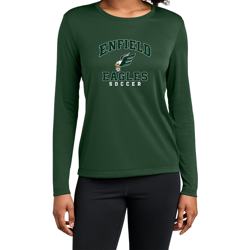 Enfield Eagles Soccer Ladies LS Tech Tee
