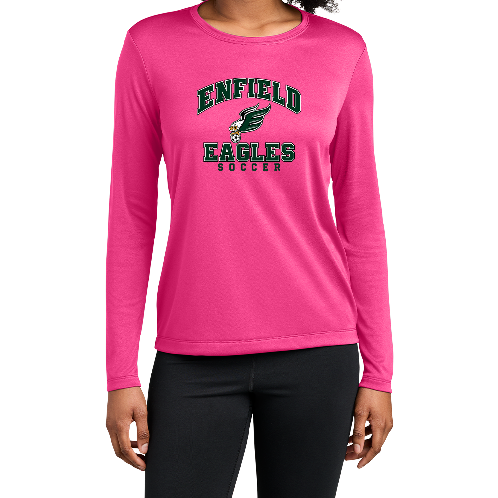 Enfield Eagles Soccer Ladies LS Tech Tee