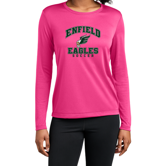 Enfield Eagles Soccer Ladies LS Tech Tee