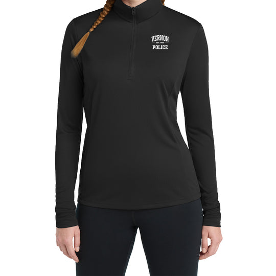 Vernon Police Ladies "EST" PosiCharge® 1/4 Zip
