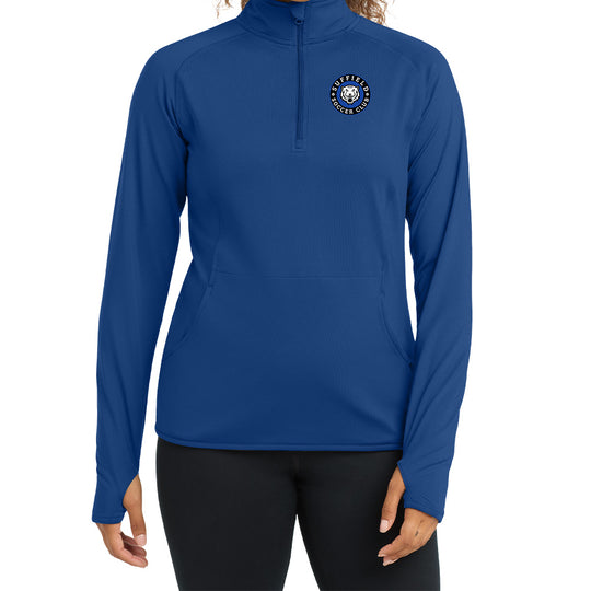 Suffield Soccer Club Ladies 1/4-Zip Pullover