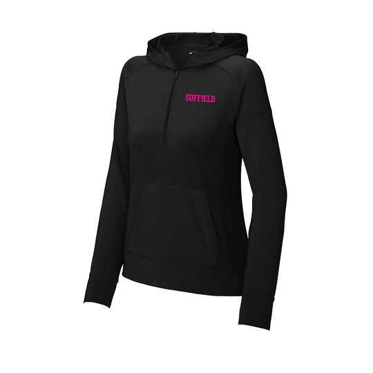 Suffield PTO Ladies Stretch 1/2 Zip Hoodie