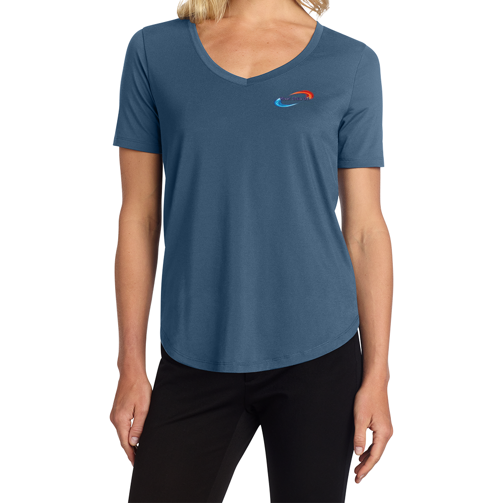 West Side Oil Women’s Stretch Jersey Relaxed Scoop