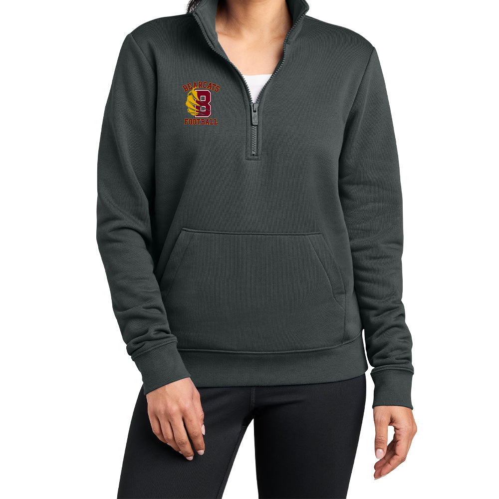 Bearcats Football Nike Club Ladies Hoodie 1/2 Zip