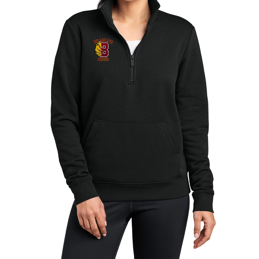 Bearcats Cheer Nike Club Ladies Hoodie 1/2 Zip