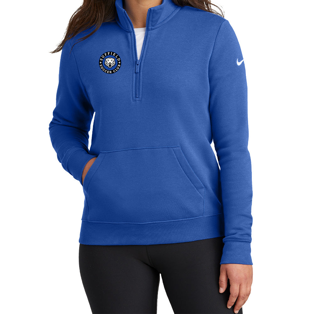 Suffield Soccer Club Ladies Nike 1/2 Zip
