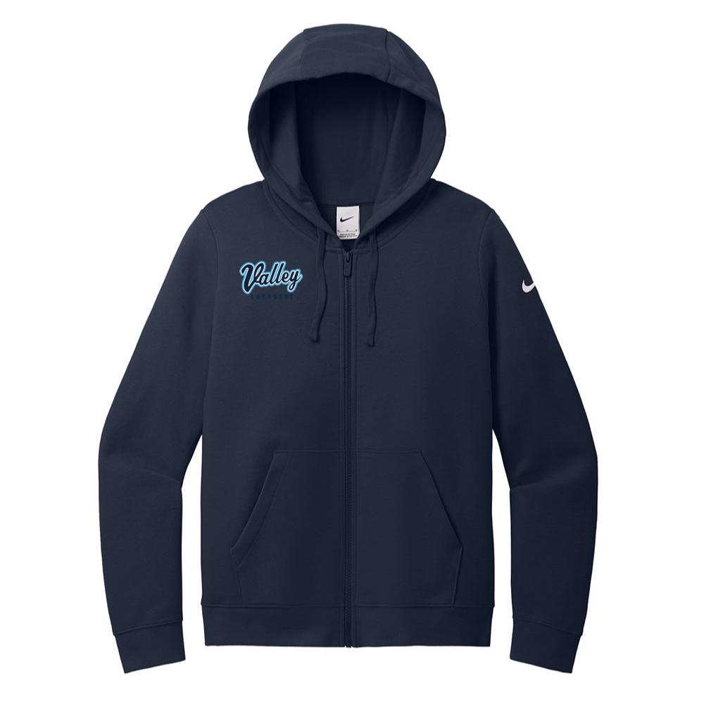 Valley Lacrosse Nike Club Zip Hoodie