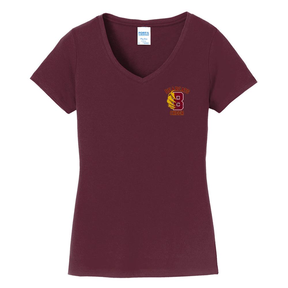 Bearcats Cheer V-Neck Tee