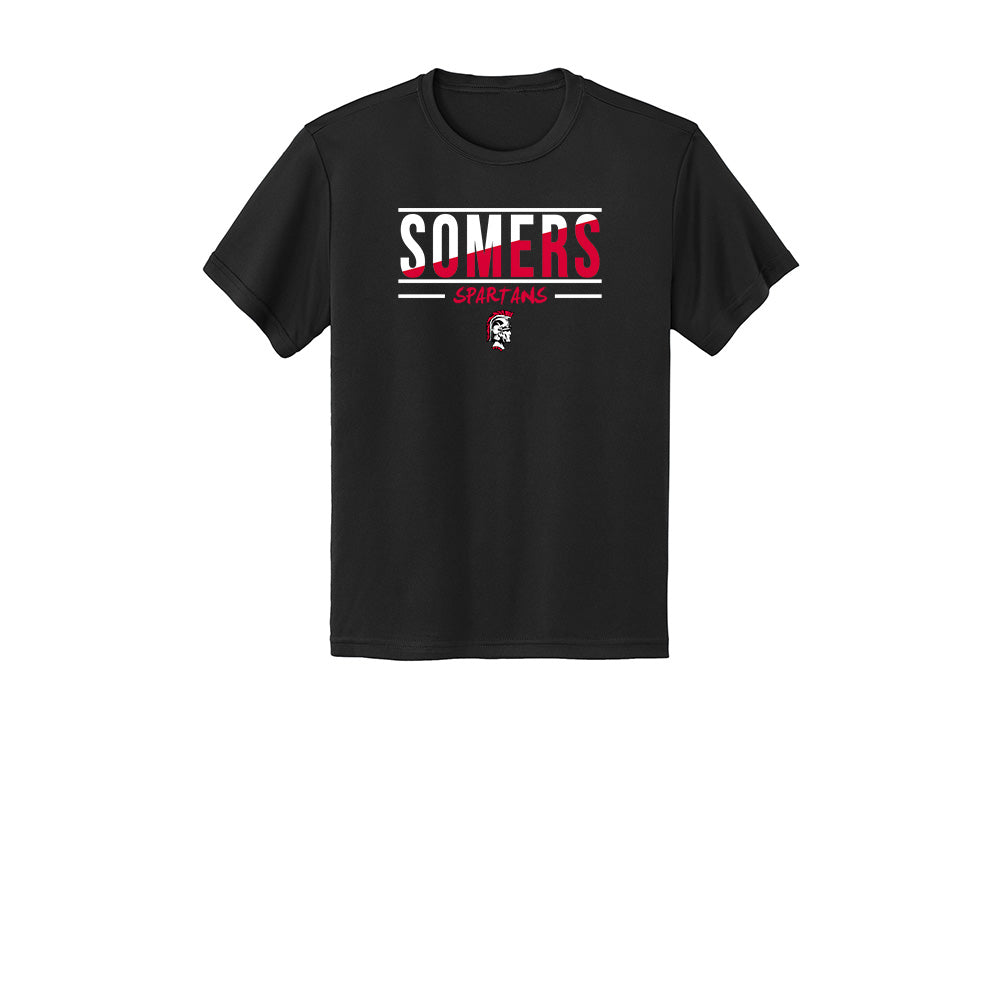 Somers PTO Youth "Split" Tech Tee