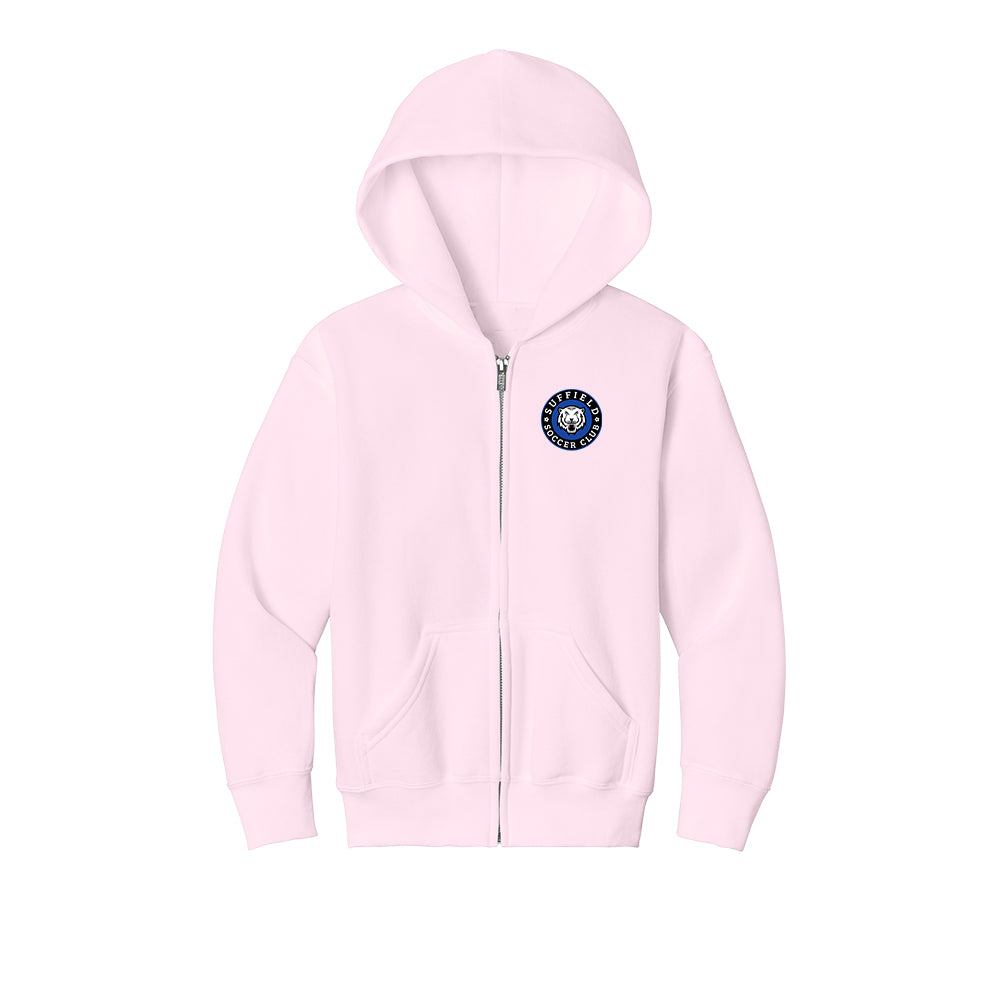 Suffield Soccer Club Youth Full Zip Hoodie