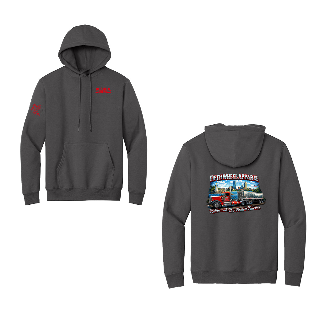 "Rollin with The Boston Trucker" Fleece Hoodie