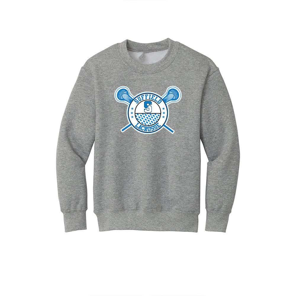 Suffield Lacrosse Youth "Classic" Crewneck Sweatshirt
