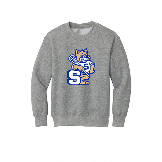Suffield Lacrosse Youth "NewCat" Crewneck Sweatshirt
