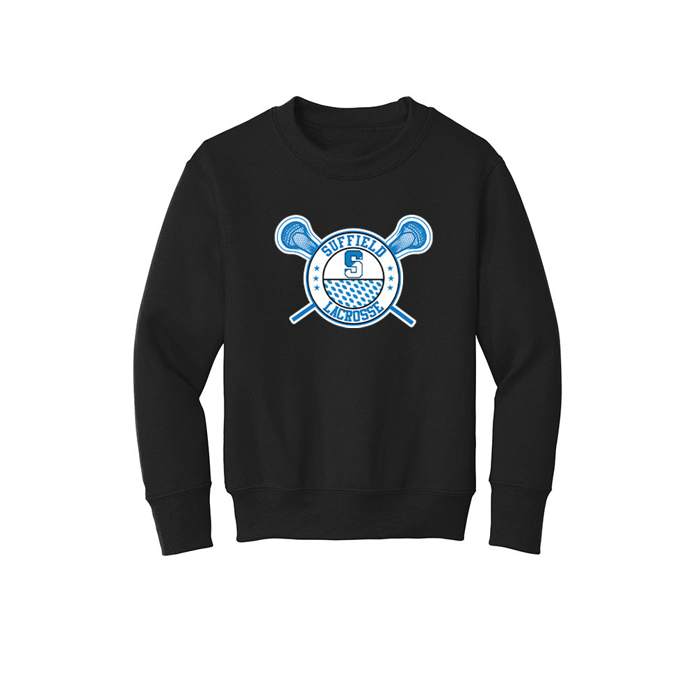 Suffield Lacrosse Youth "Classic" Crewneck Sweatshirt