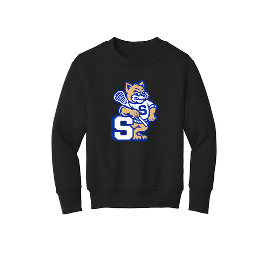 Suffield Lacrosse Youth "NewCat" Crewneck Sweatshirt