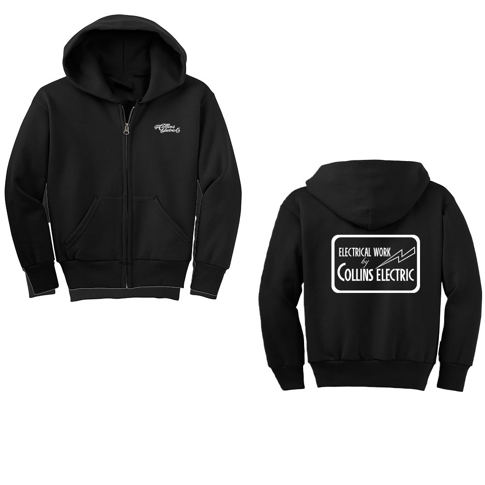 Collins Electric Youth Full Zip Hoodie
