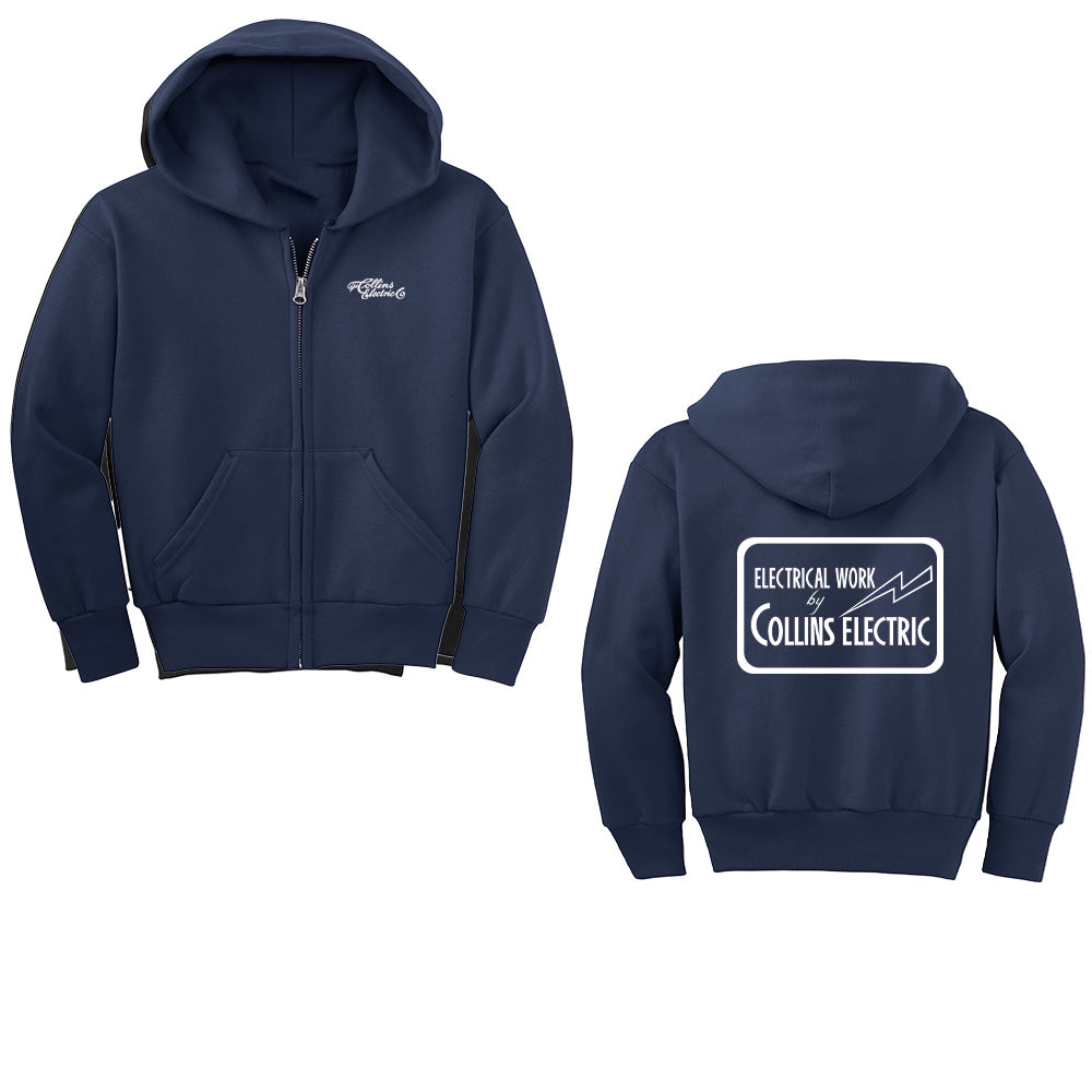 Collins Electric Youth Full Zip Hoodie