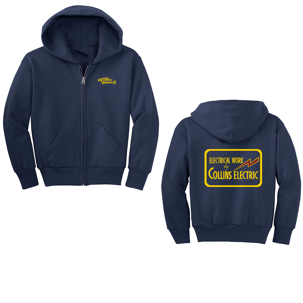 Collins Electric Youth Full Zip Hoodie