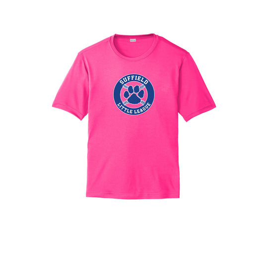 Suffield LL Adult Tech Tee "Circle" - ST350 (color options available)