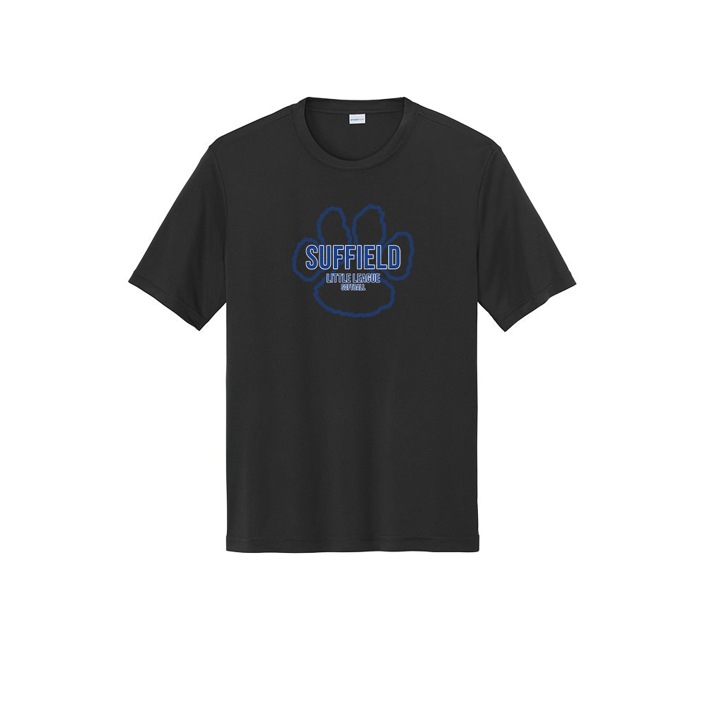 Suffield LL Adult Tech Tee "Big Paw Softball" - ST350 (color options available)