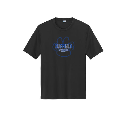 Suffield LL Adult Tech Tee "Big Paw Softball" - ST350 (color options available)