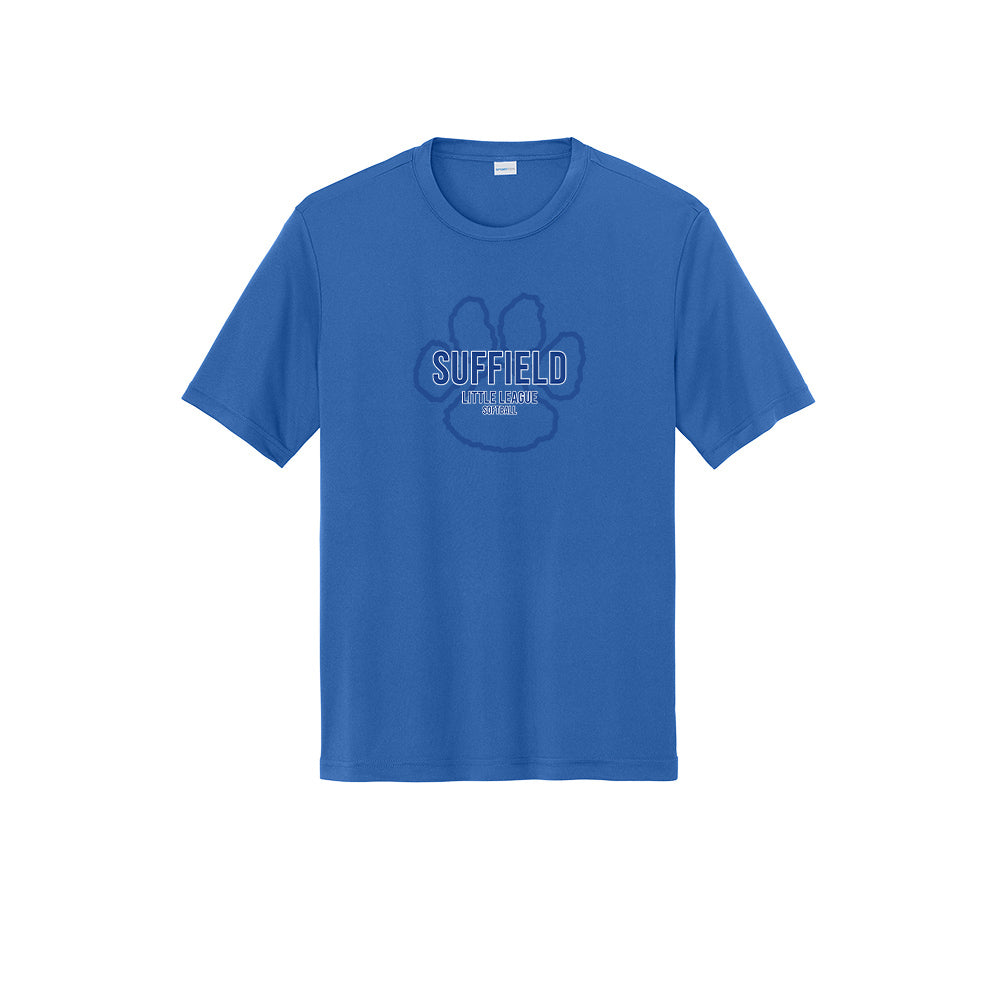 Suffield LL Adult Tech Tee "Big Paw Softball" - ST350 (color options available)