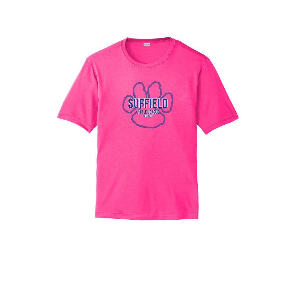 Suffield LL Adult Tech Tee "Big Paw Softball" - ST350 (color options available)