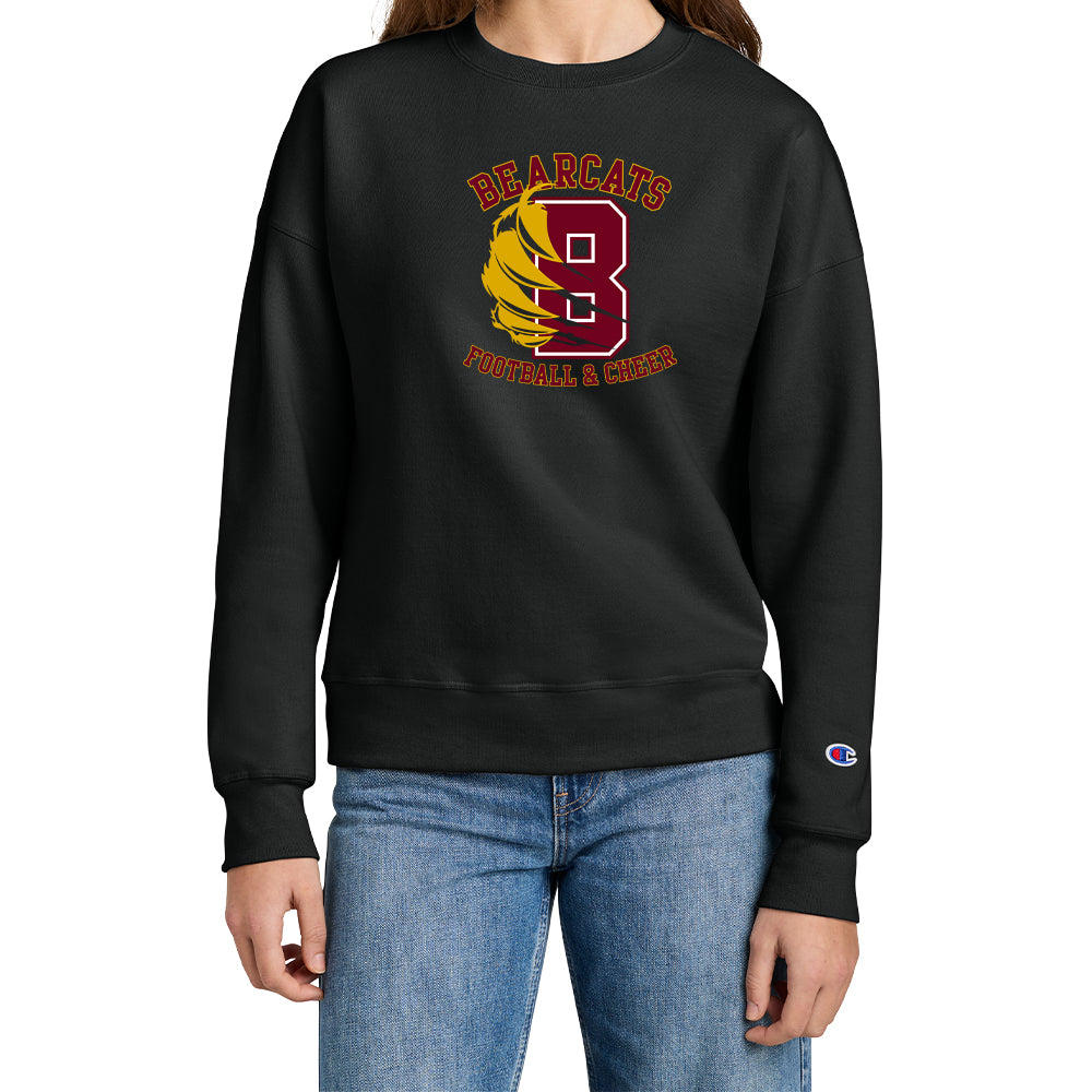 Bearcats Football & Cheer Champion® Women’s Crewneck Sweatshirt