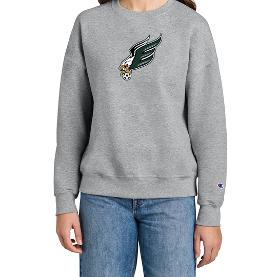 Enfield High Soccer "Eagle B" Champion® Women’s Crewneck Sweatshirt