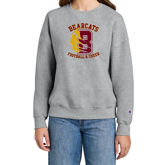 Bearcats Football & Cheer Champion® Women’s Crewneck Sweatshirt