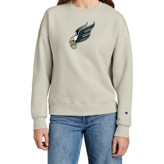 Enfield High Soccer "Eagle B" Champion® Women’s Crewneck Sweatshirt
