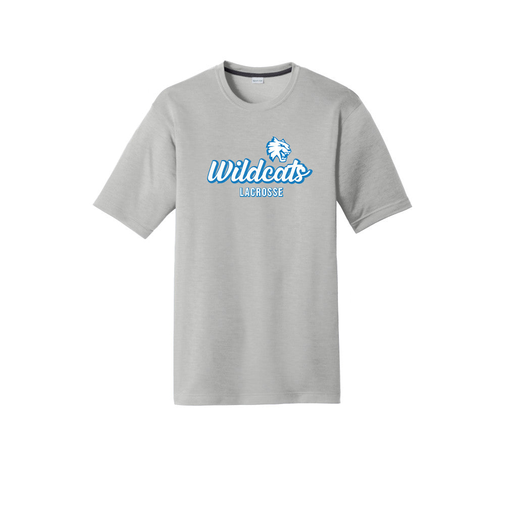 Suffield Youth Lacrosse - Adult Tech Tee "Cursive" - ST450 (color options available)