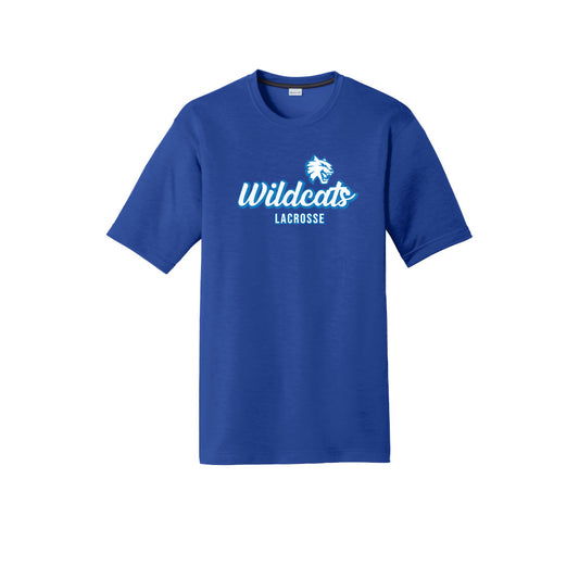 Suffield Youth Lacrosse - Adult Tech Tee "Cursive" - ST450 (color options available)