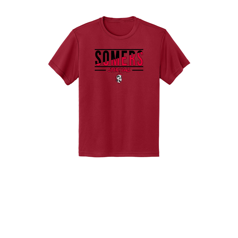 Somers PTO Youth "Split" Tech Tee