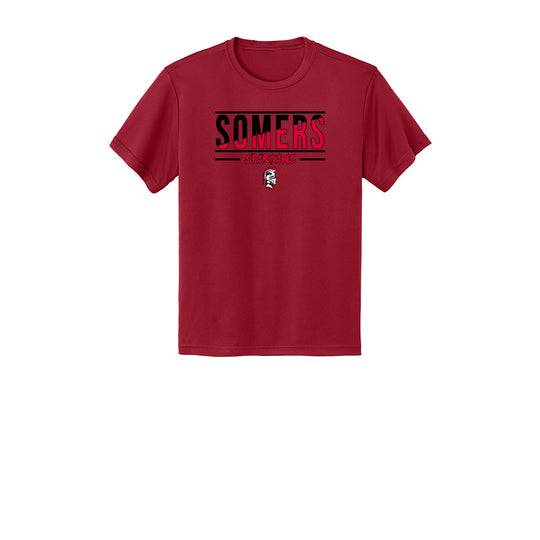 Somers PTO Youth "Split" Tech Tee