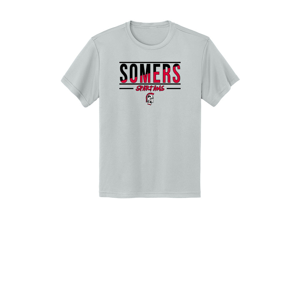 Somers PTO Youth "Split" Tech Tee