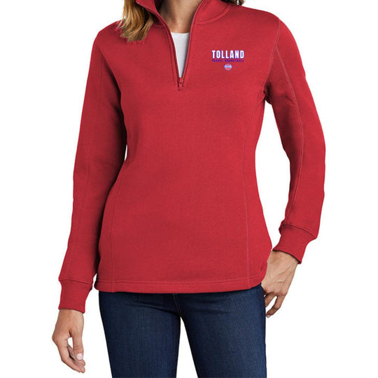 Tolland Ladies 1/4 Zip Sweatshirt