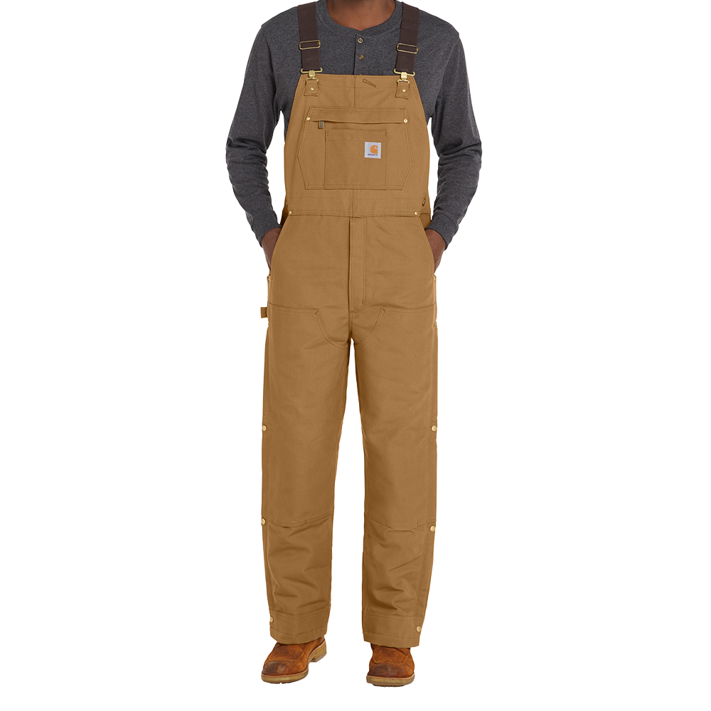 Carhartt® Firm Duck Insulated Bib Overalls (Embroiderd)