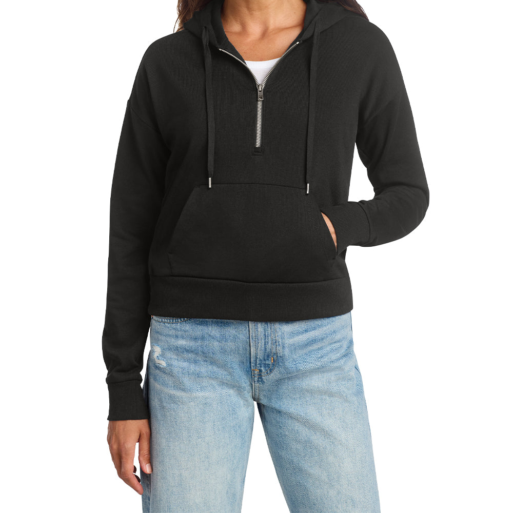 District® Women’s Perfect Tri® Fleece 1/2-Zip Pullover (Embroidered)